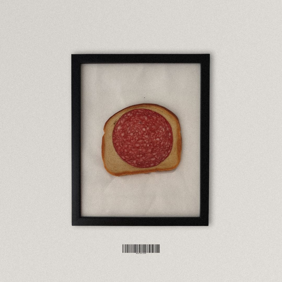 Artwork "Salami on Bread" by Thomas Hanscomb